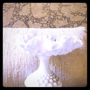 Vintage Milk Glass Candy Dish